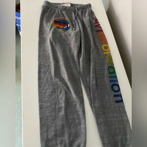 Women’s Aviator Nation Sweatpants-Heather Grey (Size M)